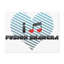 I Love Fusion Bhangra Postcard