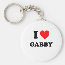 I Love Gabby Key Chain