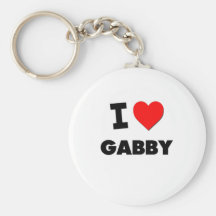 I Love Gabby Keychains
