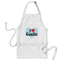 I Love Gaelic Aprons