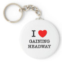 I Love Gaining Headway keychains