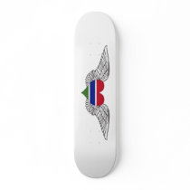 I Love Gambia -wings Skate Boards