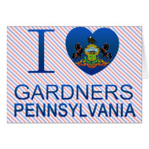 I Love Gardners, PA Greeting Card