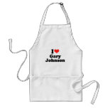 I Love Gary Johnson aprons