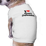 I Love Gary Johnson pet clothing