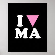 I LOVE GAY MA - WHITE -.png Posters