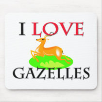 I Love Gazelles Mouse Mat
