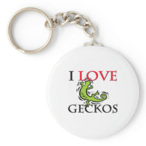 I Love Geckos keychains