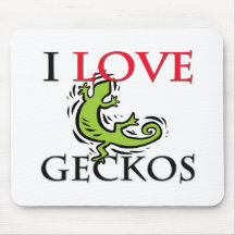 I Love Geckos Mouse Mat