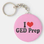 I Love GED Prep Key Chains