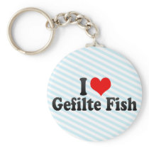 I Love Gefilte Fish Key Chain