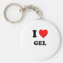 I Love Gel Key Chain