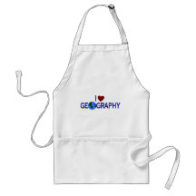 I Love Geography Aprons