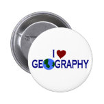 I Love Geography Pins