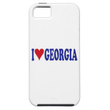 I Love Georgia iPhone 5 Case
