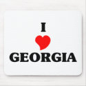 I Love Georgia mousepads