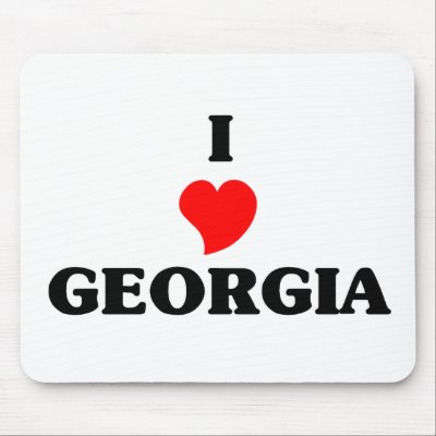 I Love Georgia Mouse Pad by repofcountries