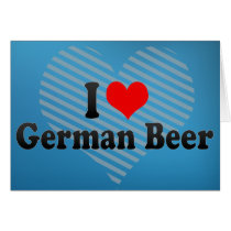 I Love German Beer Card