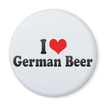 I Love German Beer Magnets