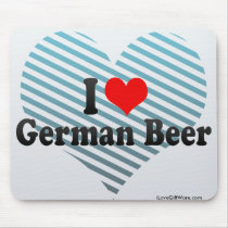 I Love German Beer Mousepads