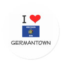 I Love Germantown Wisconsin stickers