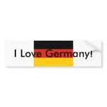 I Love Germany! bumper sticker bumper stickers