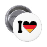 I Love Germany Pinback Buttons