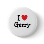 I love Gerry heart custom personalised buttons