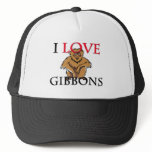 I Love Gibbons Trucker Hats