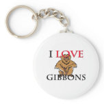 I Love Gibbons keychains