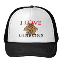 I Love Gibbons Trucker Hats