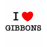I Love GIBBONS t-shirts
