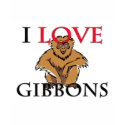 I Love Gibbons t-shirts