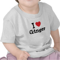 I love Ginger heart T-Shirt