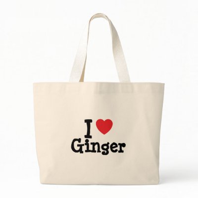 I love Ginger heart T-Shirt Bag by funnycustomtshirts