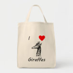 I Love Giraffes Bags