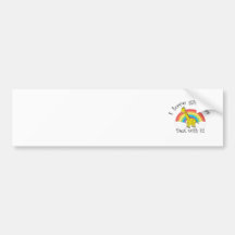 I love giraffes deal with it bumper stickers
