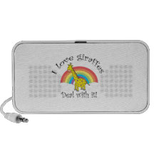 I love giraffes deal with it mini speaker