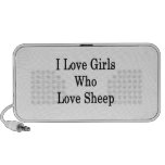 I Love Girls Who Love Sheep Ipod Speaker