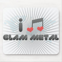 I Love Glam Metal Mouse Pad