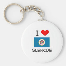 I Love Glencoe Minnesota Keychains