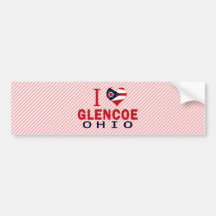 I love Glencoe, Ohio Bumper Stickers