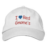 I Love Gnome's embroidered hats