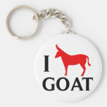 I Love Goat Keychains