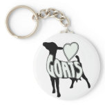 I LOVE GOATS LOGO ICON keychains