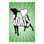 I LOVE GOATS LOGO ICON stationery