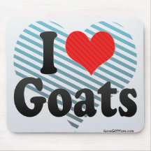 I Love Goats Mousepad