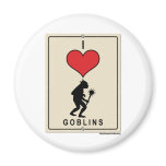 I Love Goblins Refrigerator Magnet