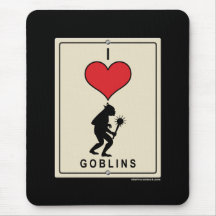 I Love Goblins Mouse Pads