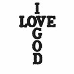 I LOVE GOD Embroidered Shirt embroidered shirts